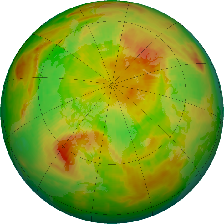 Arctic ozone map for 30 May 1981
